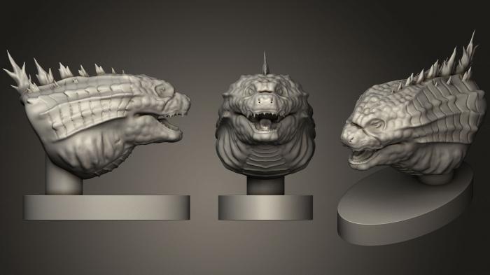 Masks and muzzles of animals (MSKJ_0195) 3D model for CNC machine